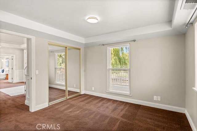 2915 Kennedy Ave Unit A & B, Chico, CA 95973 - unfurnished bedroom featuring dark colored carpet and a closet