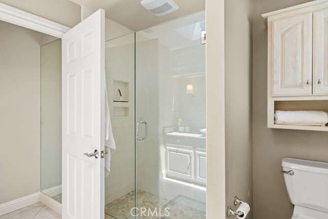 2915 Kennedy Ave Unit A & B, Chico, CA 95973 - bathroom with a stall shower and tile patterned flooring