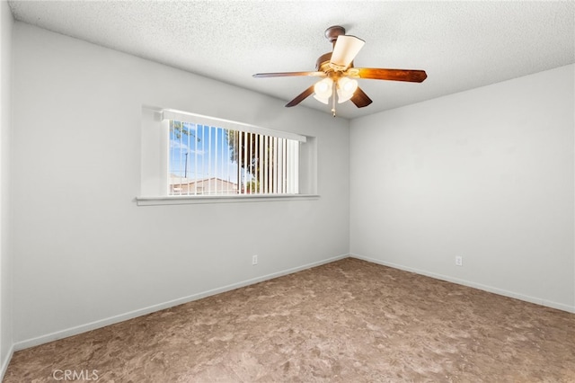 16257 Avalon Ave, Victorville, CA 92395 - carpeted empty room with ceiling fan and a textured ceiling