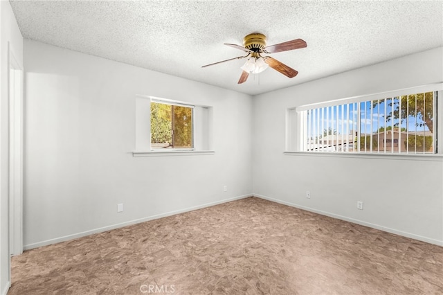 16257 Avalon Ave, Victorville, CA 92395 - carpeted spare room featuring healthy amount of natural light, ceiling fan, and a textured ceiling