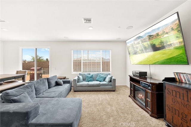 27108 Oncore Dr, Menifee, CA 92585 - living area with light carpet and recessed lighting