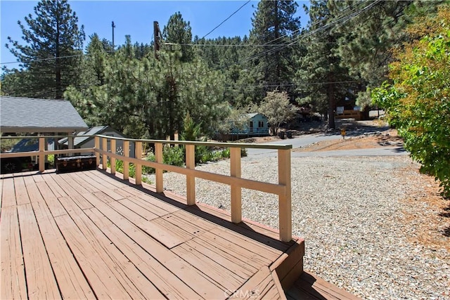 2068 Slippery Elm Rd, Wrightwood, CA 92397 - view of wooden terrace
