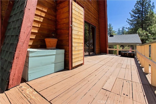 2068 Slippery Elm Rd, Wrightwood, CA 92397 - view of wooden deck