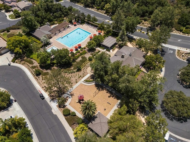 27002 Red Maple St, Murrieta, CA 92562 - drone / aerial view of a pool