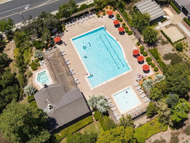 27002 Red Maple St, Murrieta, CA 92562 - drone / aerial view of a pool area