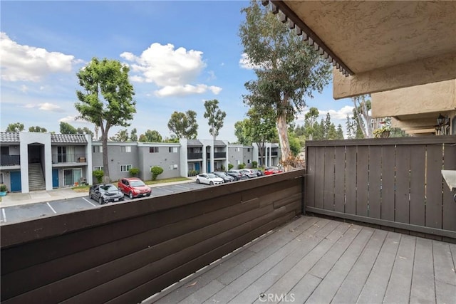 10249 Black Mountain Rd Unit Q3, San Diego, CA 92126 - wooden terrace featuring a residential view