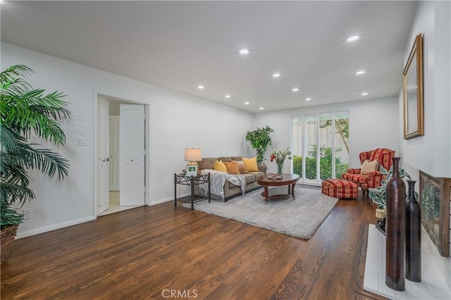 3131 E Cortez St, West Covina, CA 91791 - living room featuring wood finished floors and recessed lighting