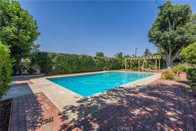 3131 E Cortez St, West Covina, CA 91791 - view of swimming pool with a pergola and a patio area