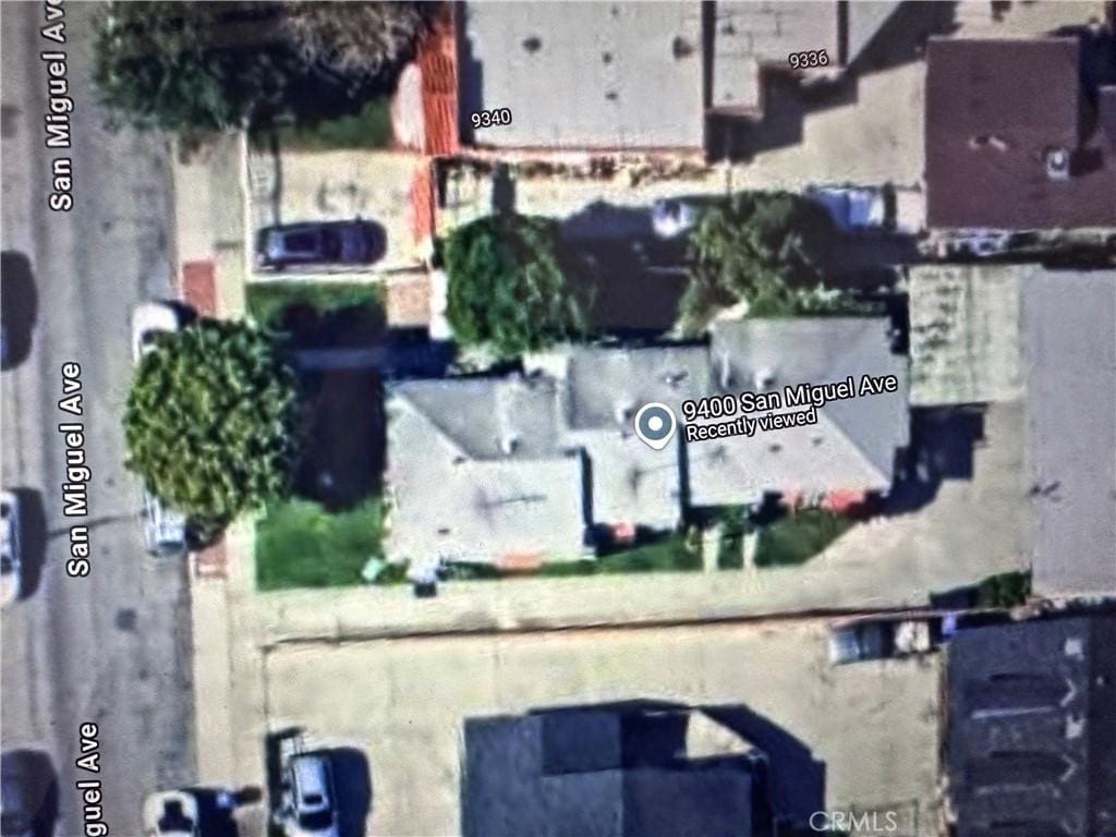 9400 San Miguel Ave, South Gate, CA 90280 - aerial map of property and surrounding area with property parcel outlined