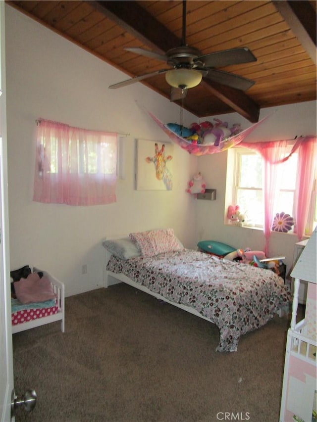 2493 Palo Alto Way, Running Springs, CA 92382 - carpeted bedroom featuring wood ceiling