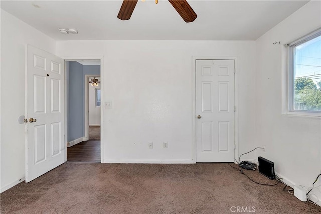 2246 Beachwood Dr, Merced, CA 95348 - unfurnished bedroom featuring carpet floors and ceiling fan
