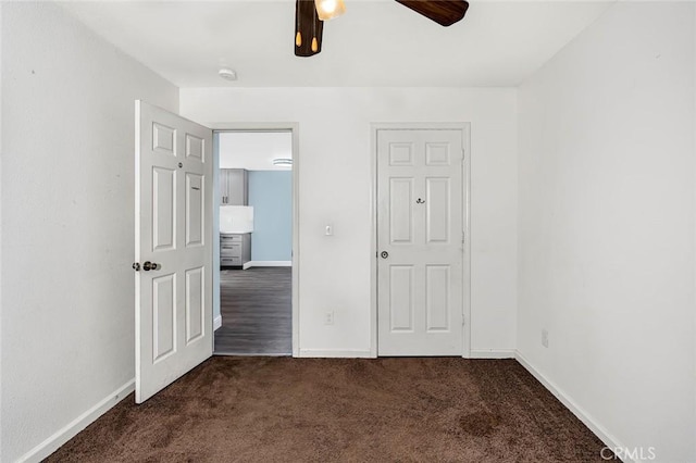 2246 Beachwood Dr, Merced, CA 95348 - unfurnished bedroom with carpet floors and a ceiling fan