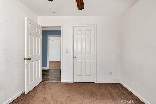 2246 Beachwood Dr, Merced, CA 95348 - unfurnished bedroom featuring carpet and a ceiling fan