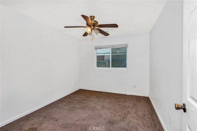 2246 Beachwood Dr, Merced, CA 95348 - carpeted empty room with a ceiling fan and baseboards