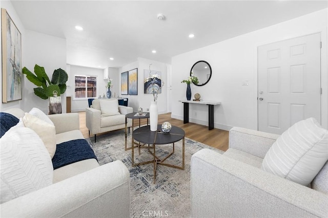 1851 S San Antonio Ave, Pomona, CA 91766 - living area with wood finished floors and recessed lighting