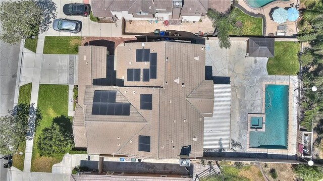 12790 Golden Leaf Dr, Rancho Cucamonga, CA 91739 - drone / aerial view of a pool area