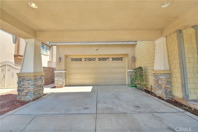 12790 Golden Leaf Dr, Rancho Cucamonga, CA 91739 - garage with concrete driveway