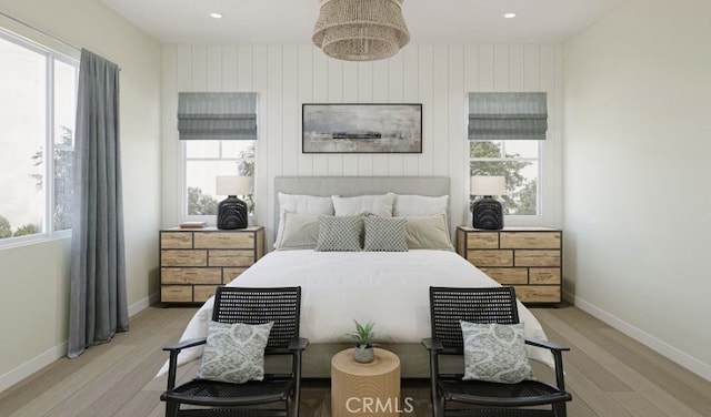 204 Lily Loop, Irvine, CA 92618 - bedroom featuring light wood finished floors, multiple windows, and recessed lighting
