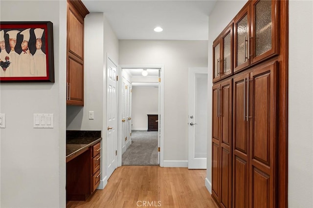 45 Covell Park Ave, Chico, CA 95926 - corridor with light wood-style flooring and recessed lighting