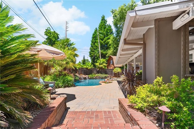 45 Covell Park Ave, Chico, CA 95926 - fenced backyard with a patio area