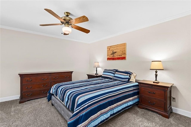 45 Covell Park Ave, Chico, CA 95926 - bedroom featuring light carpet, ornamental molding, and a ceiling fan
