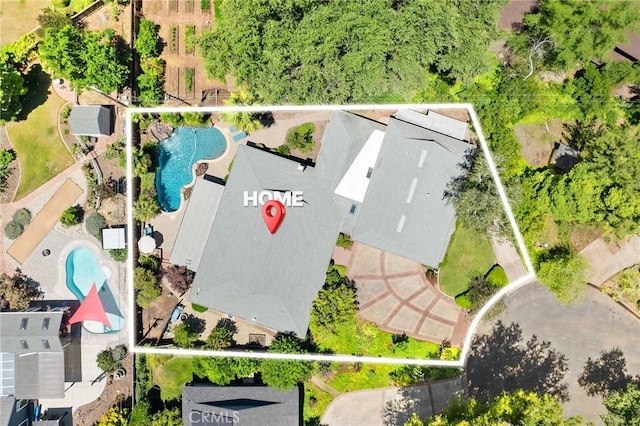 45 Covell Park Ave, Chico, CA 95926 - aerial view of property's location featuring property parcel outlined
