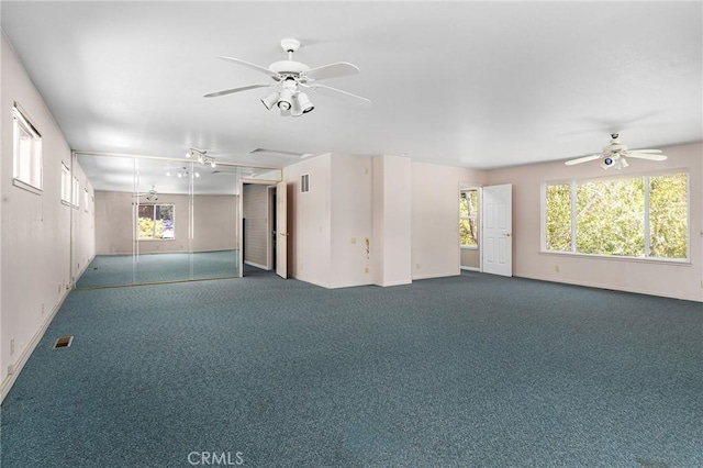 45 Covell Park Ave, Chico, CA 95926 - empty room featuring ceiling fan, carpet flooring, and plenty of natural light