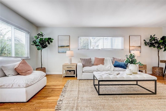 426 S Broadway, Redondo Beach, CA 90277 - living room featuring light wood-type flooring and baseboards
