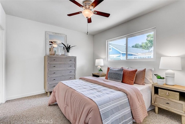 426 S Broadway, Redondo Beach, CA 90277 - bedroom featuring light colored carpet and a ceiling fan