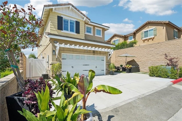 12400 Sarah Ct, El Monte, CA 91732 - view of front of home featuring a garage, concrete driveway, and stucco siding