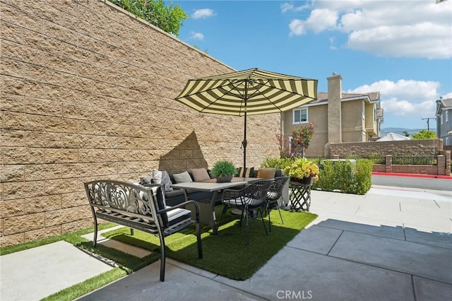 12400 Sarah Ct, El Monte, CA 91732 - view of patio with outdoor dining space