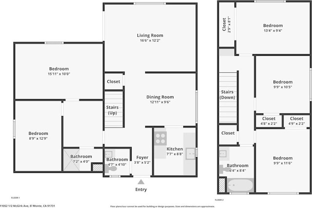 11052 1/2 Mcgirk Ave, El Monte, CA 91731 - view of home floor plan