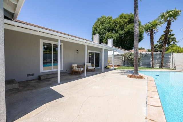 7830 Fairchild Ave, Winnetka, CA 91306 - view of swimming pool featuring a patio