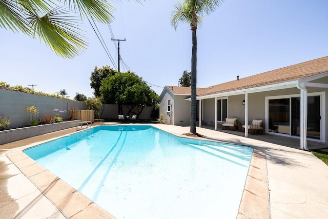 7830 Fairchild Ave, Winnetka, CA 91306 - view of swimming pool featuring a patio area