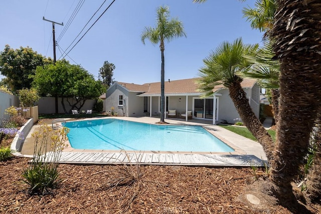 7830 Fairchild Ave, Winnetka, CA 91306 - view of swimming pool with a patio area
