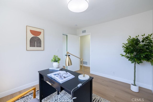 7830 Fairchild Ave, Winnetka, CA 91306 - office space with baseboards and light wood-style floors