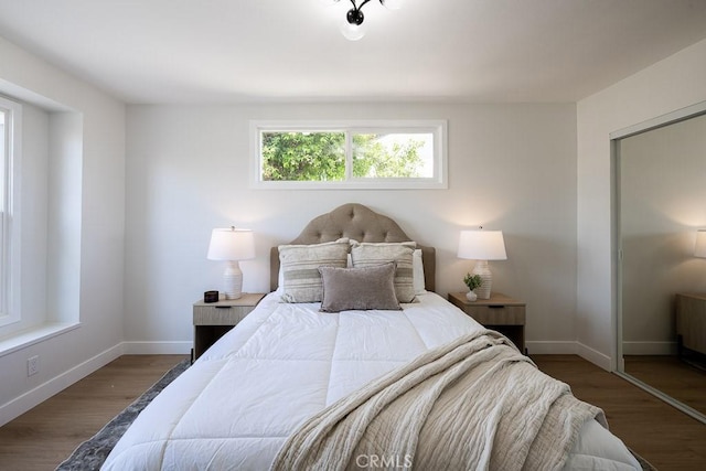 7830 Fairchild Ave, Winnetka, CA 91306 - bedroom featuring a closet and wood finished floors