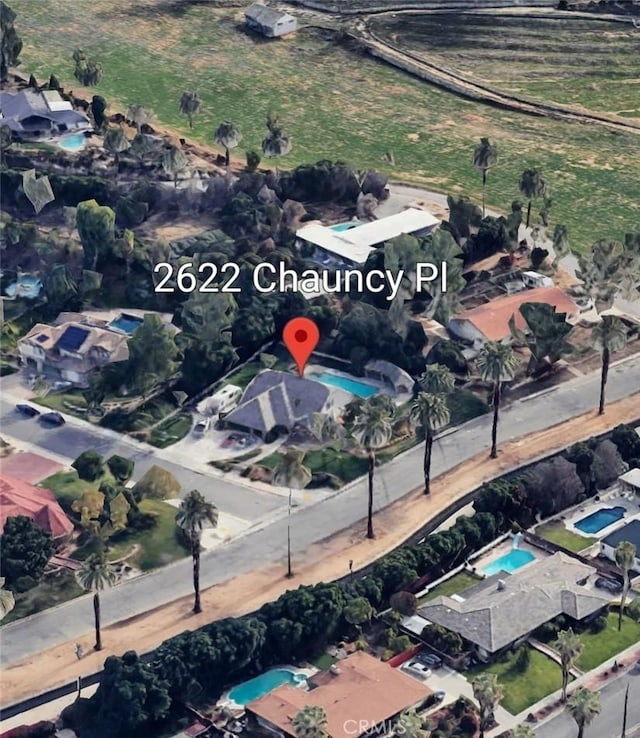 2622 Chauncy Pl, Riverside, CA 92506 - aerial map of property and surrounding area