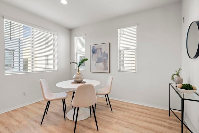 2333 Verano Way, Vista, CA 92081 - dining area featuring light wood-type flooring and recessed lighting