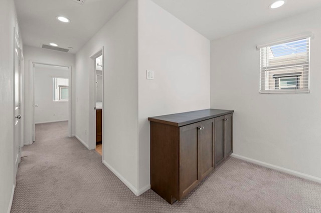 2333 Verano Way, Vista, CA 92081 - corridor featuring light colored carpet and recessed lighting