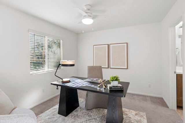 2333 Verano Way, Vista, CA 92081 - carpeted office with ceiling fan and baseboards