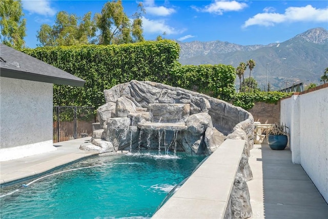 9292 Garden St, Rancho Cucamonga, CA 91701 - view of pool featuring a mountain view