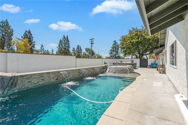 9292 Garden St, Rancho Cucamonga, CA 91701 - view of pool with a fenced backyard and a patio area