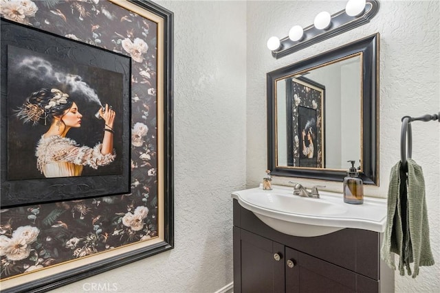 9292 Garden St, Rancho Cucamonga, CA 91701 - bathroom with vanity and a textured wall