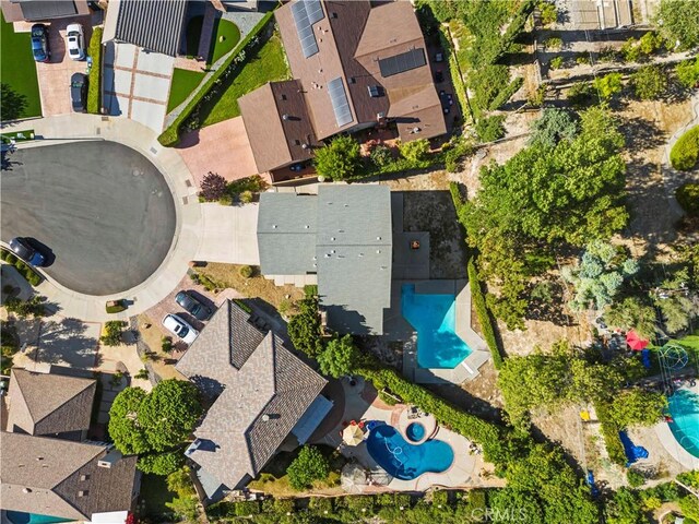 22526 Napa St, West Hills, CA 91304 - aerial view of residential area with a pool area