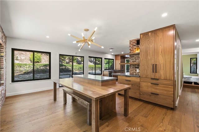 22526 Napa St, West Hills, CA 91304 - dining area featuring recessed lighting and light wood-type flooring