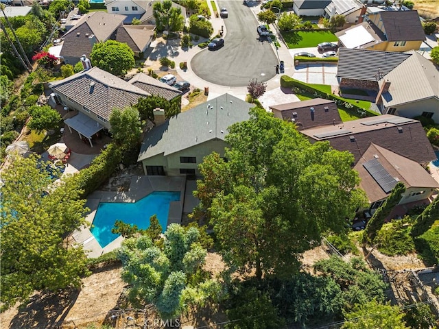 22526 Napa St, West Hills, CA 91304 - aerial perspective of suburban area with a pool area