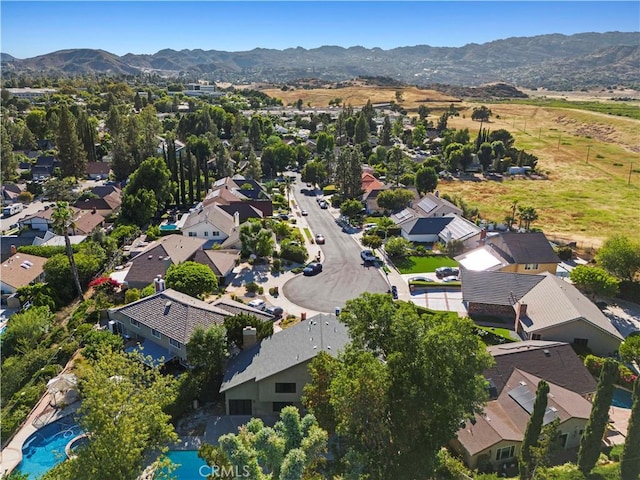 22526 Napa St, West Hills, CA 91304 - aerial perspective of suburban area with mountains