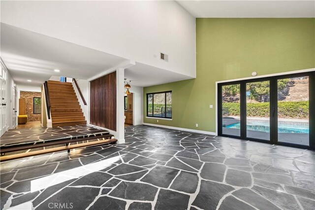 22526 Napa St, West Hills, CA 91304 - building lobby with a high ceiling and stairs