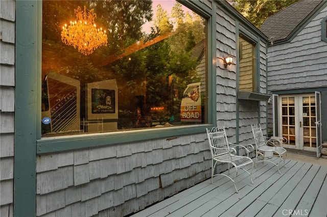 969 Oak Dr, Crestline, CA 92325 - view of wooden deck